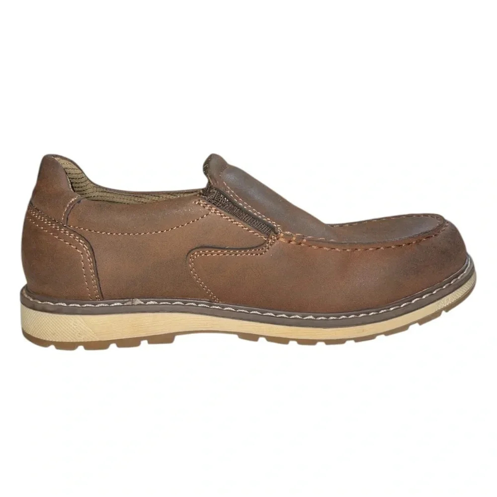 Madison Avenue Kids’ Brown Slip-On Loafers | Size 13.5M